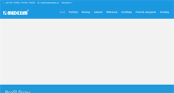 Desktop Screenshot of medexim.sk