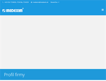 Tablet Screenshot of medexim.sk